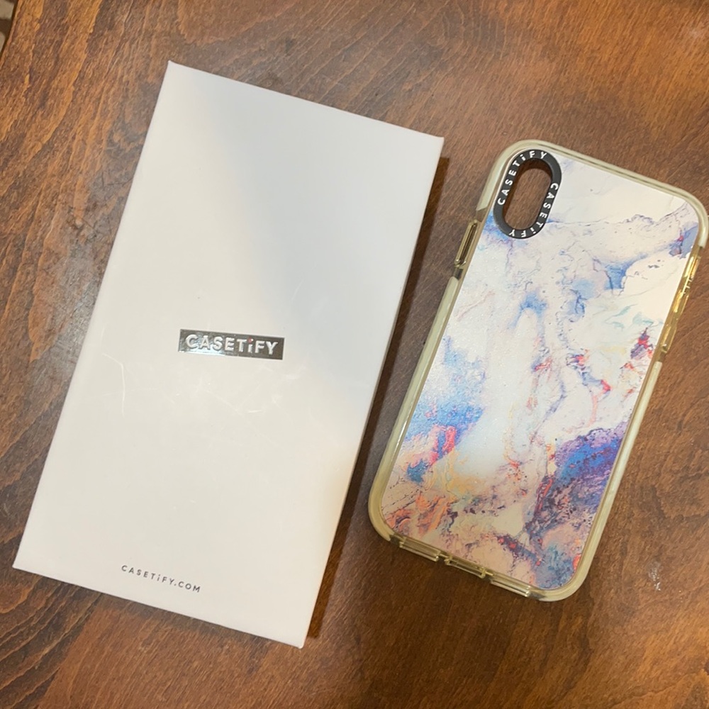 Casetify marble iPhone XR case
